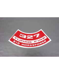 Air Cleaner Decal,327 Turbo-Fire 210 Horsepower,67-69