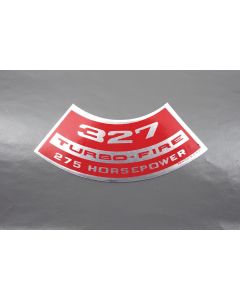 Air Cleaner Decal,327 Turbo-Fire 275 Horsepower,67-68