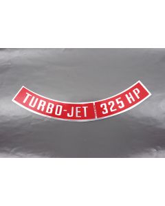 Air Cleaner Decal,Turbo Jet,325 HP,67-69