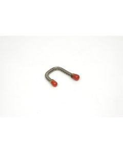 Camaro Brake Line, Front Disc Caliper, Left, Stainless Steel, 3/8" x 7/16", 1967-1968