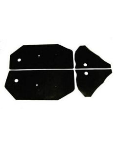 Camaro Door & Rear Side Panel Watershield Set, Coupe, 1968-1969