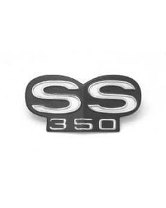 1967 Camaro Grille Emblem, SS350, For Cars With Standard (Non-Rally Sport) Grille Or With Rally Sport (RS) Grille