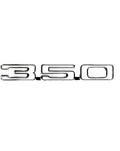 Camaro Fender Emblem, 350, Left, 1968