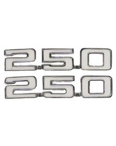Camaro Fender Emblems, 250, 1969