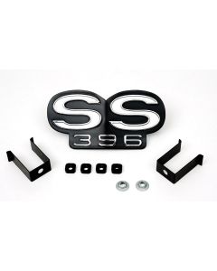 Camaro Grille Emblem, SS396, For Cars With Standard (Non-Rally Sport) Grille, 1969