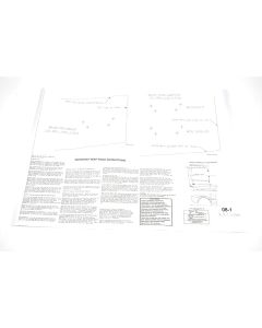 Camaro Emblem Template Set, For Cars With Standard Trim (Non-Rally Sport) & 307ci, 1969