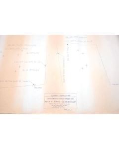 Camaro Emblem Template Set, For Cars With Standard Trim (Non-Rally Sport) & 250ci, 1969