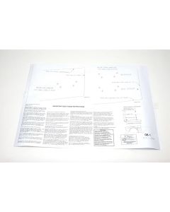Camaro Emblem Template Set, For Super Sport (SS) With 350ci, 1968