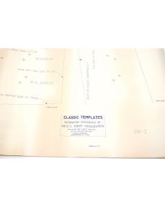 Camaro Emblem Template Set, For Z28 With Rally Sport (RS) Package, 1968