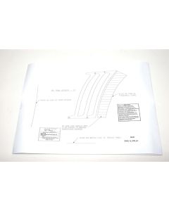 Quarter Panel Side Louver Template Set,1969