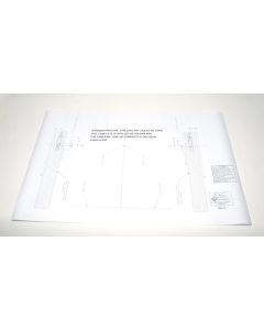 Camaro Emblem Template Set, For Z28 With Cowl Induction Hood, 1969