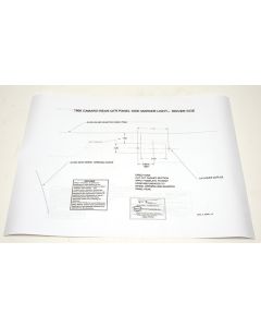 Camaro Side Marker Light Template Set, 1968