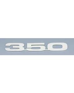 Camaro Hood Emblems, 350, Stainless Steel, 1967-69