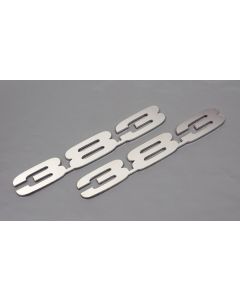 Camaro Hood Emblems, 383, Stainless Steel, 1967-69