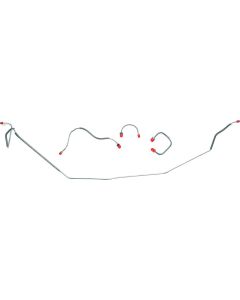 Camaro Brake Line Set, Front, Steel, For Cars With Manual Drum Brakes, 1967-1968