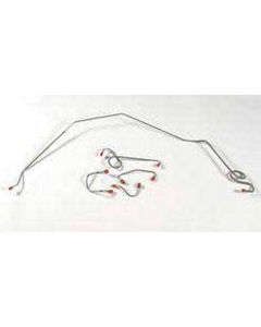 Camaro Brake Line Set, Front, Steel, For Cars With Power Drum Brakes, 1967-1968
