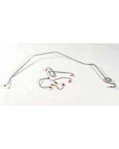 Camaro Brake Line Set, Front, Steel, For Cars With Manual Drum Brakes, 1969