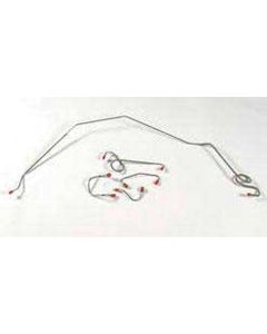 Camaro Brake Line Set, Front, Steel, For Cars With Power Drum Brakes, 1969