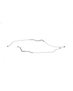 Camaro Brake Line Set, Rear Axle, Stainless Steel, Mono Leaf Spring, 1967