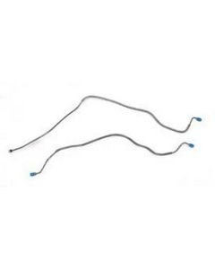 Camaro Brake Line Set, Rear Axle, Steel, Mono Leaf Spring, 1968