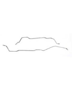 Camaro Brake Line Set, Rear Axle, Steel, Multi-Leaf Spring,1968