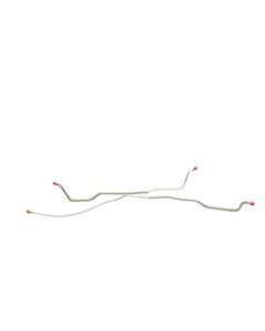 Camaro Brake Line Set, Rear Axle, Stainless Steel, Multi-Leaf Spring, 1968