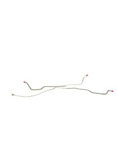 Camaro Brake Line Set, Rear Axle, Steel, Mono Leaf Spring, 2-Piece, Disc Conversion, 1967