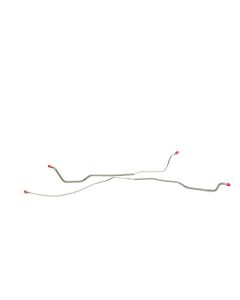 Camaro Brake Line Set, Rear Axle, Stainless Steel, Mono Leaf Spring, 2-Piece, Disc Conversion, 1967