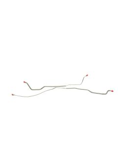 Camaro Brake Line Set, Rear Axle, Stainless Steel, Multi-Leaf Spring, 2-Piece, Disc Conversion, 1968