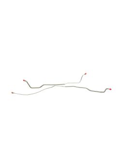 Camaro Brake Line Set, Rear Axle, Stainless Steel, Multi-Leaf Spring, 2-Piece, Disc Conversion, 1969