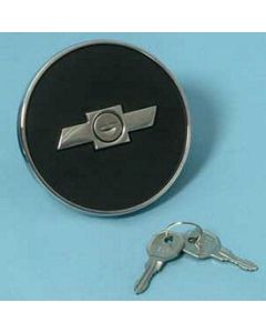 Camaro Gas Cap, Locking, Bowtie, 1967-1968