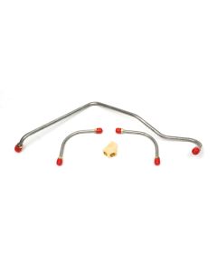 Camaro Fuel Line Set, Fuel Pump To Holley Carburetor, Steel, Z28, 3/8", 1967-1968