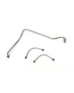 Camaro Fuel Line Set, Fuel Pump To Holley Carburetor, Stainless Steel, Z28, 3/8", 1967-1968