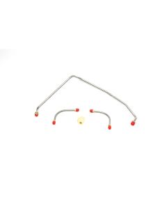 Camaro Fuel Line Set, Fuel Pump To Holley Carburetor, Steel, 396/375hp, 3/8", 1969