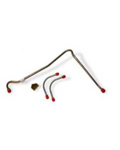 Camaro Fuel Line Set, Fuel Pump To Holley Carburetor, Stainless Steel, 396/375hp, 3/8", 1969