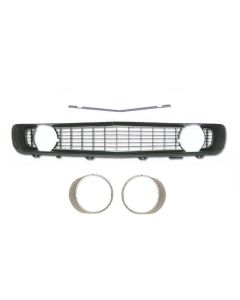 Grille Kt,Blk Grille,Silv H/L Bezels,w/oTrim,Std,Non RS,1969