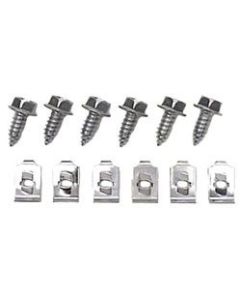 Camaro Grille Mounting Hardware Kit, For Cars With StandardTrim (Non-Rally Sport), 1967