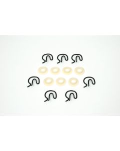 Camaro 4-Speed Shifter Linkage Nylon Bushing & Clip Set, Competition Plus, Hurst, 1967-1969