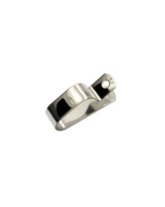 Camaro Alternator Top Heater Hose Bracket, Straight End, Stainless Steel, 1969-1981