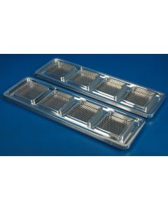 Camaro Super Sport (SS) Hood Louver Ornaments, Polished Billet, 1968-1969