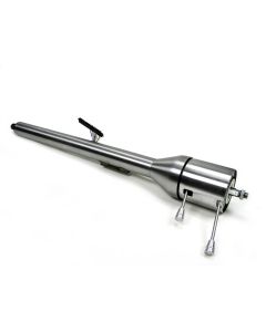 Ididit Camaro Steering Column, Paintable Steel, For Cars With Floor Shift Transmission 1967-1968