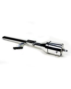 Ididit Camaro Steering Column, Chrome, For Cars With Floor Shift Transmission 1967-1968