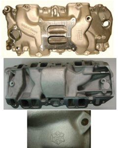 Camaro Intake Manifold, 396/375hp, High Rise, Cast Aluminum, 1968-1969