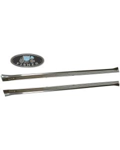Camaro Door Sill Plates, With Fisher Emblem, 1967-1969