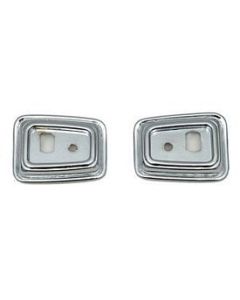 Camaro Door Grab Handle Mounting Bezels, Deluxe Interior, 1968-1969