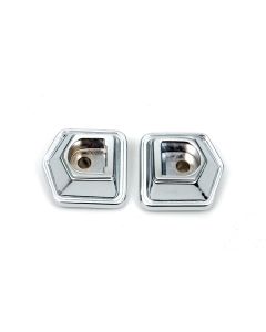 1969 Camaro Dash Panel Grab Bar Handle Bezels, Chrome