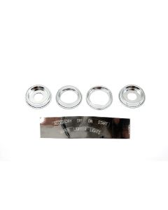 Camaro Dash Knob Bezel Set, With Lettering Decals, 1967