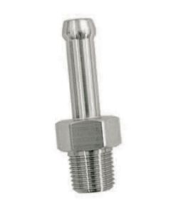 Camaro Intake Manifold Vacuum Port Fitting, 1/4" Bayonet, Stainless Steel, 1967-1969
