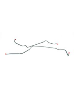Camaro Brake Line Set, Rear Axle, Stainless Steel, Multi-Leaf Spring, For Cars With JL8 Or Heavy-Duty Service Package, 1969