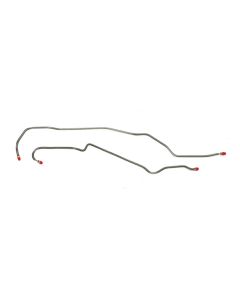 Camaro Brake Line Set, Rear Axle, Steel, Multi-Leaf Spring,For Cars With JL8 Or Heavy-Duty Service Package, 1969
